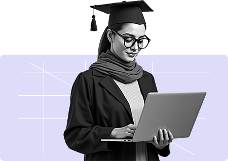 Illustration of customer support agent with headset