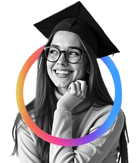 Abstract figure standing on a digital interface